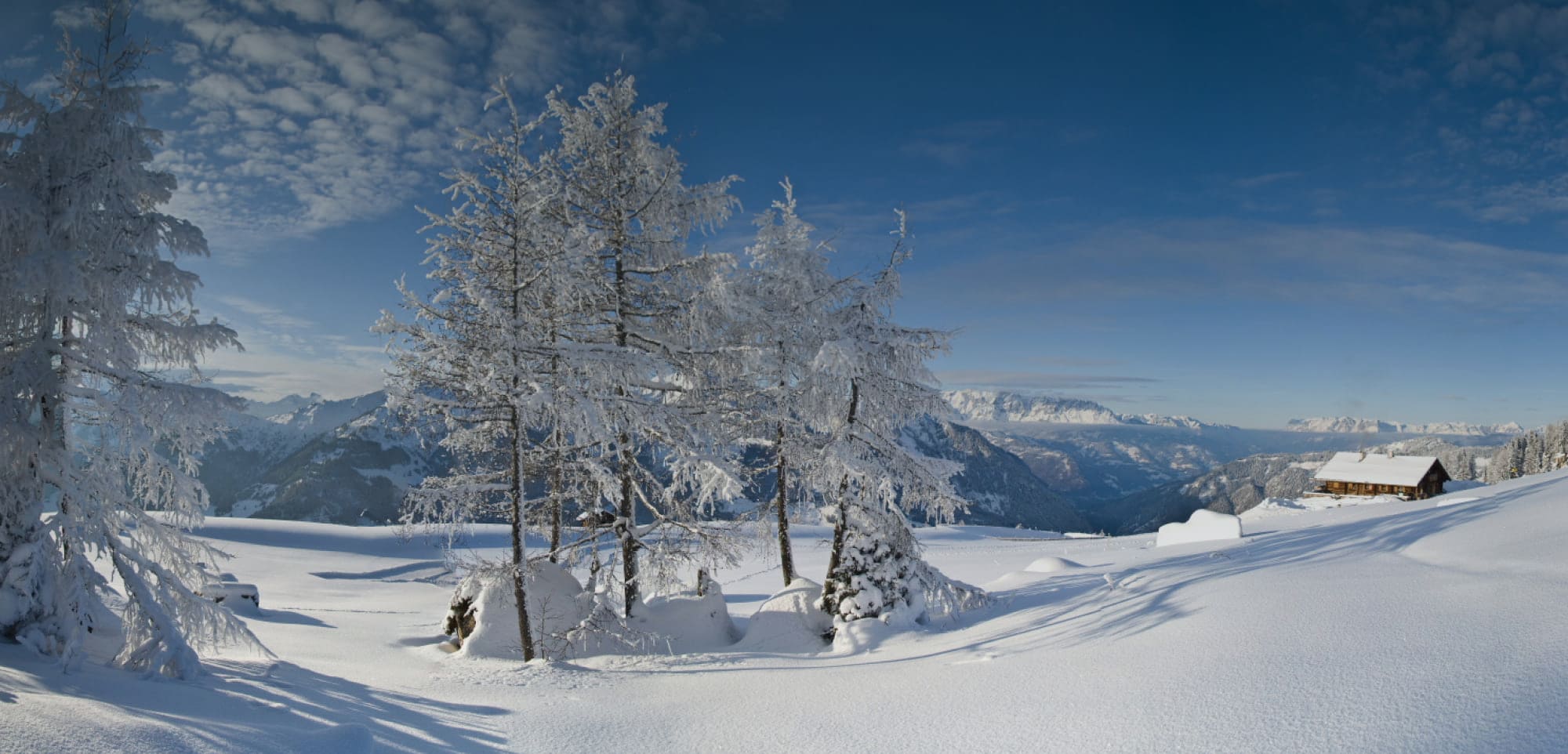 Verschneite Berglandschaft im Großarltal © TVB Großarl
