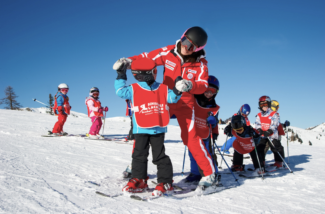 Unterricht in der Skischule Lackner